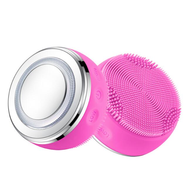 RadianceGlow™ 2-in-1 LED Silicone Facial Cleanser & Massager