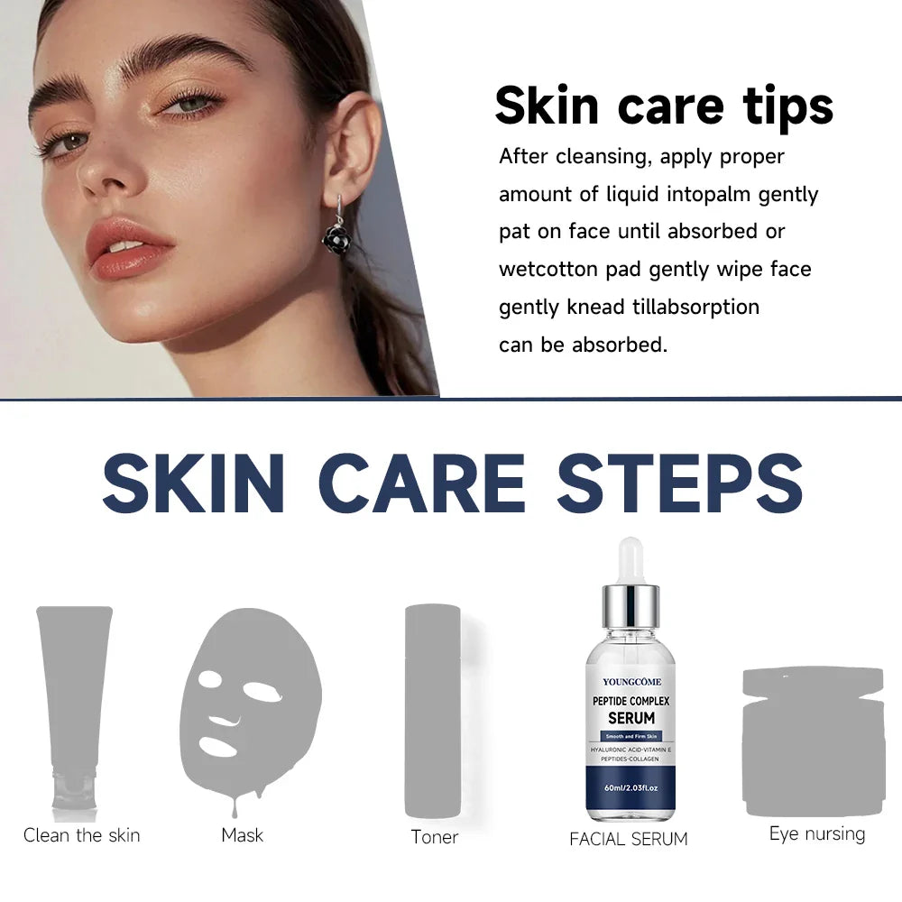 PEPTIDE COMPLEX SERUM for Face for Brightening Skin,Dark Spot Corrector Sensitive Skin Cell Regenerating Lifting Skincare40/60ml