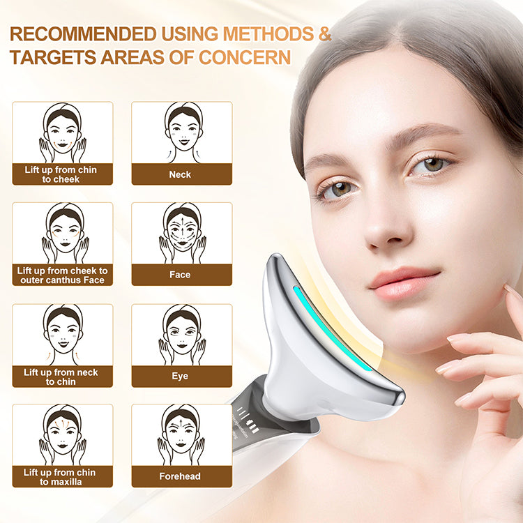 LiftLuxe™ LED Face & Neck Rejuvenation Massager