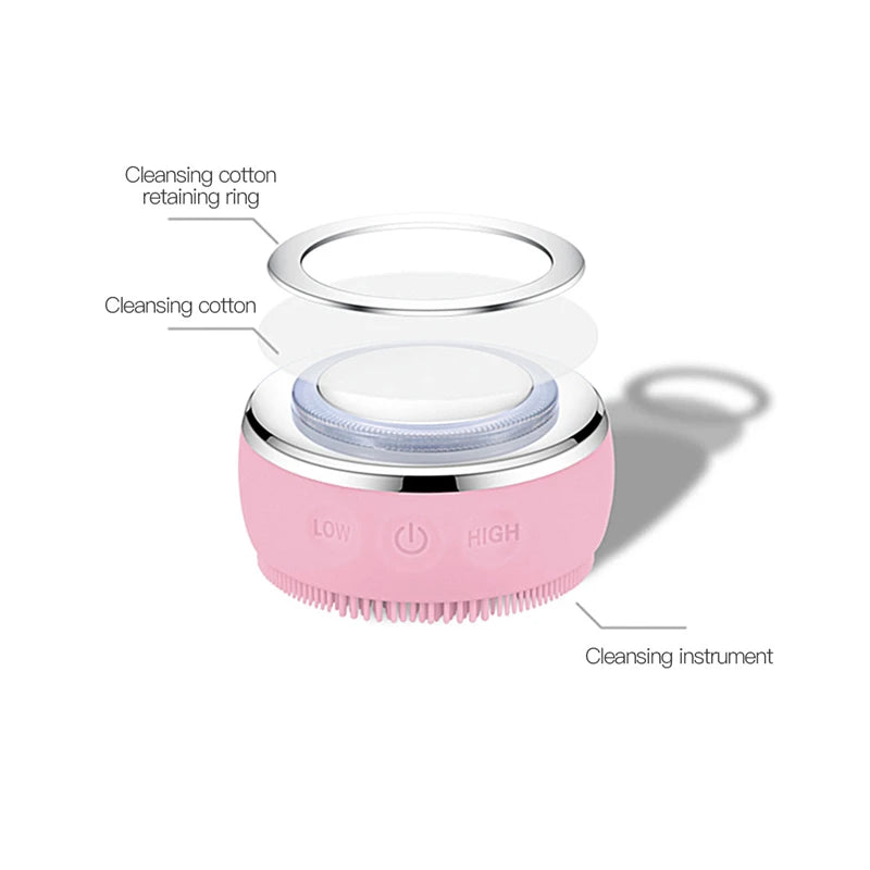 RadianceGlow™ 2-in-1 LED Silicone Facial Cleanser & Massager