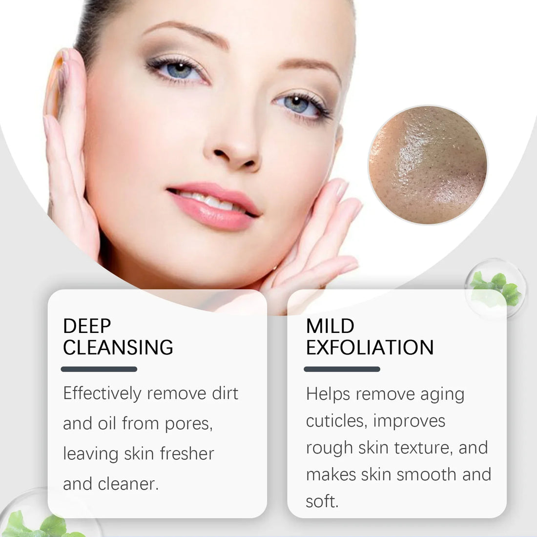 Pore Cleaning Clay Mask Mud Shrinking Pores Moisturizer Hydrating Exfoliating Oil Control Blackhead Pimple Acne Treatment Mask