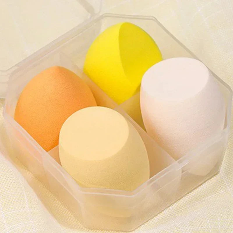 4Pcs Make Up Accessories Beauty Egg Cosmetic Puff Powder Foundation Sponges Puff Women Beauty Tools Makeup Sponge Blender