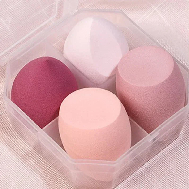 4Pcs Make Up Accessories Beauty Egg Cosmetic Puff Powder Foundation Sponges Puff Women Beauty Tools Makeup Sponge Blender