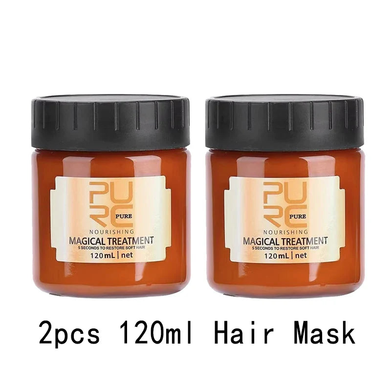 PURC 5 Seconds Magic Hair Mask Argan Oil Nourishing Smoothing Repair Damaged Frizz Masks Hair Care