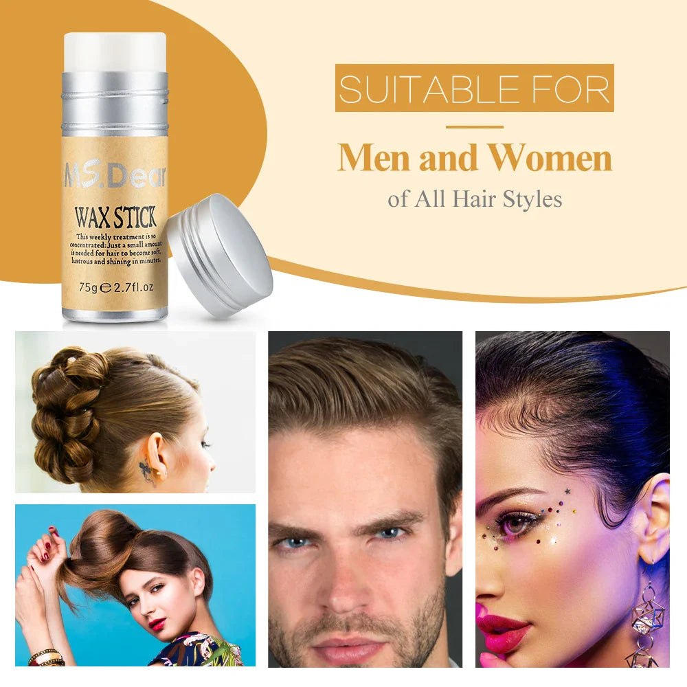 1-3PCS Professional Hair Wax Stick For Wigs Women Men Fixed Fluffy Smooth Broken Hair Artifact Styling Appliances Hair Gel Cream