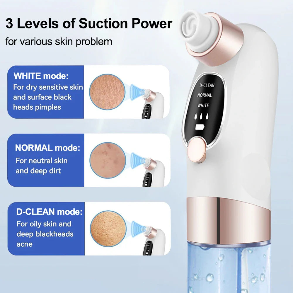 Blackhead Remover Electric Black Head Remover Pore Vacuum Cleaner Micro Small Bubble Rechargeable Water Cycle Black Dot Remove