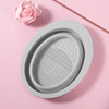 Makeup Brush Cleaning Tool,1pcs Silicone Brush Cleaner Pad Foldable Portable Cleaning Bowl For Makeup Brushes