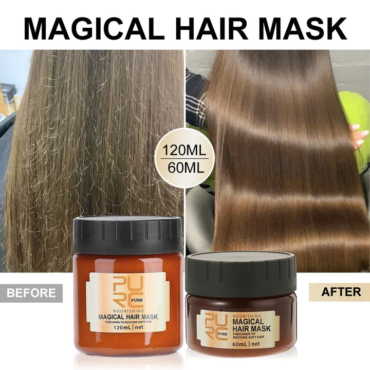 PURC 5 Seconds Magic Hair Mask Argan Oil Nourishing Smoothing Repair Damaged Frizz Masks Hair Care