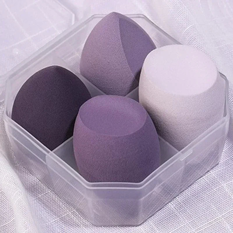 4Pcs Make Up Accessories Beauty Egg Cosmetic Puff Powder Foundation Sponges Puff Women Beauty Tools Makeup Sponge Blender