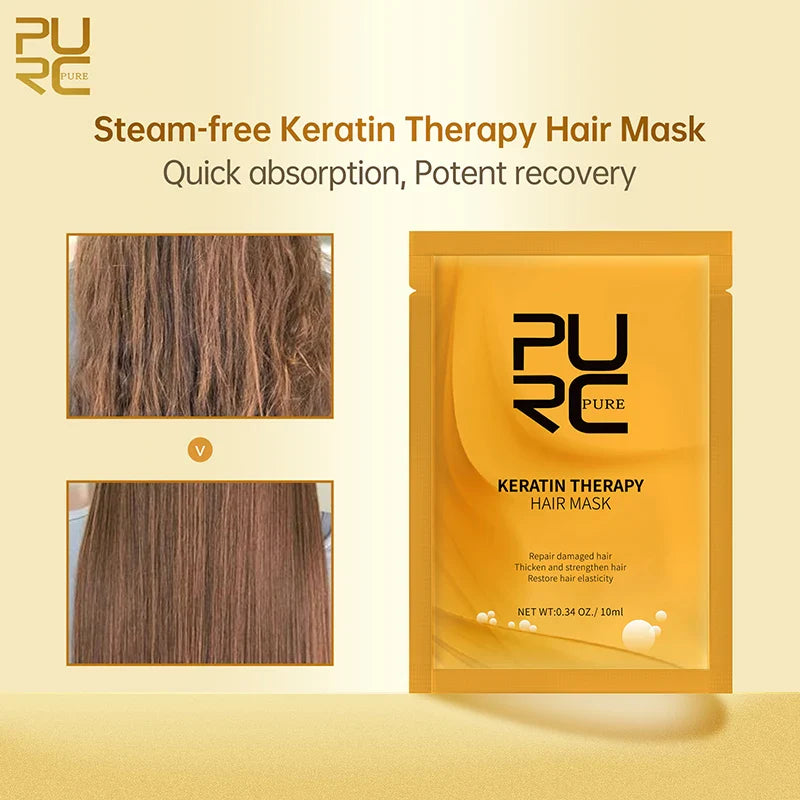 PURC 5 Seconds Magic Hair Mask Argan Oil Nourishing Smoothing Repair Damaged Frizz Masks Hair Care