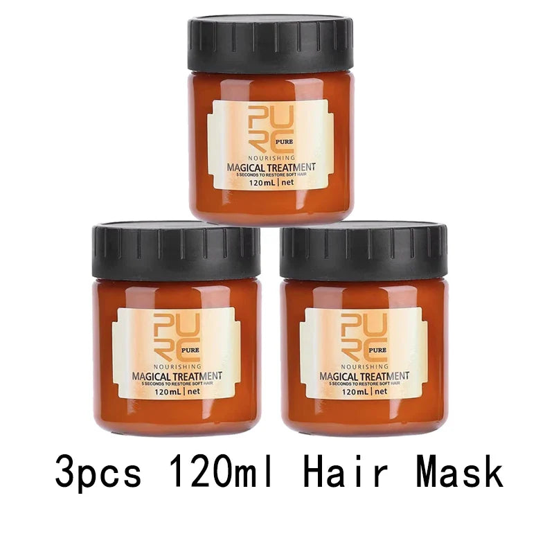 PURC 5 Seconds Magic Hair Mask Argan Oil Nourishing Smoothing Repair Damaged Frizz Masks Hair Care