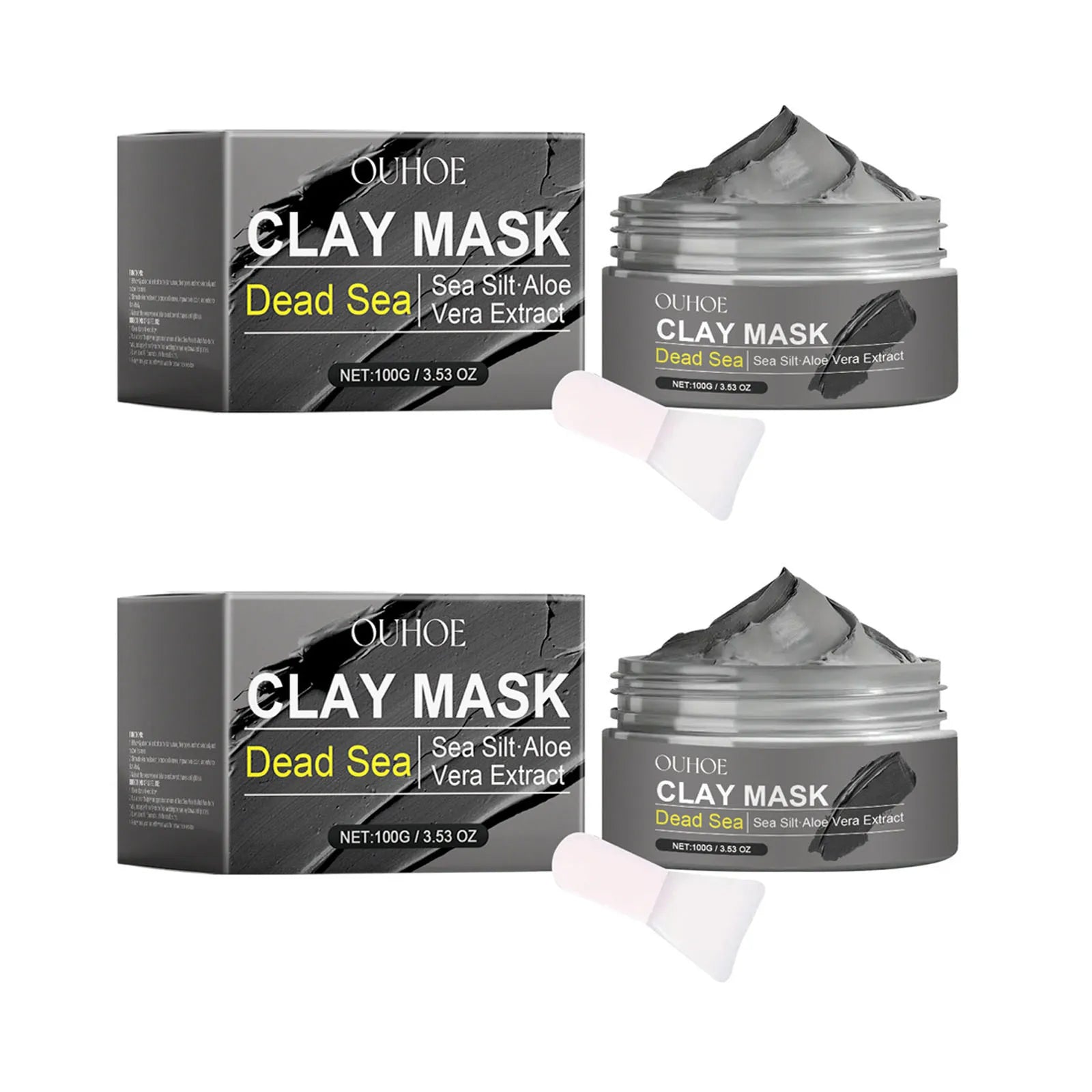 Deep Cleansing Face Mask Dead Sea Mud Brightening Facial Hydrating Oil Control Soothing Skin Repair Acne Blackhead Remover Mask