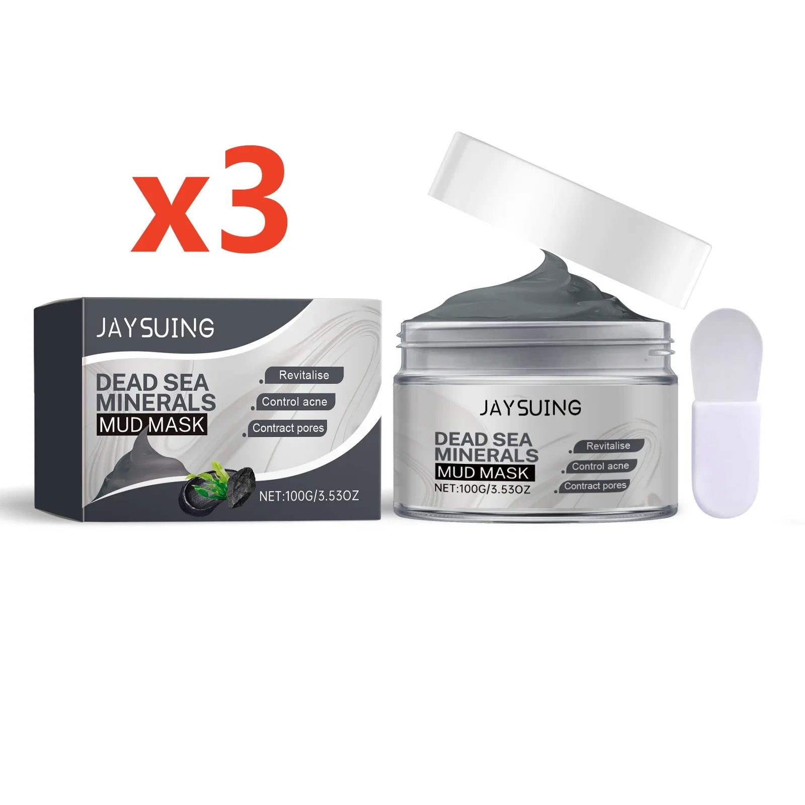 Deep Cleansing Face Mask Dead Sea Mud Brightening Facial Hydrating Oil Control Soothing Skin Repair Acne Blackhead Remover Mask