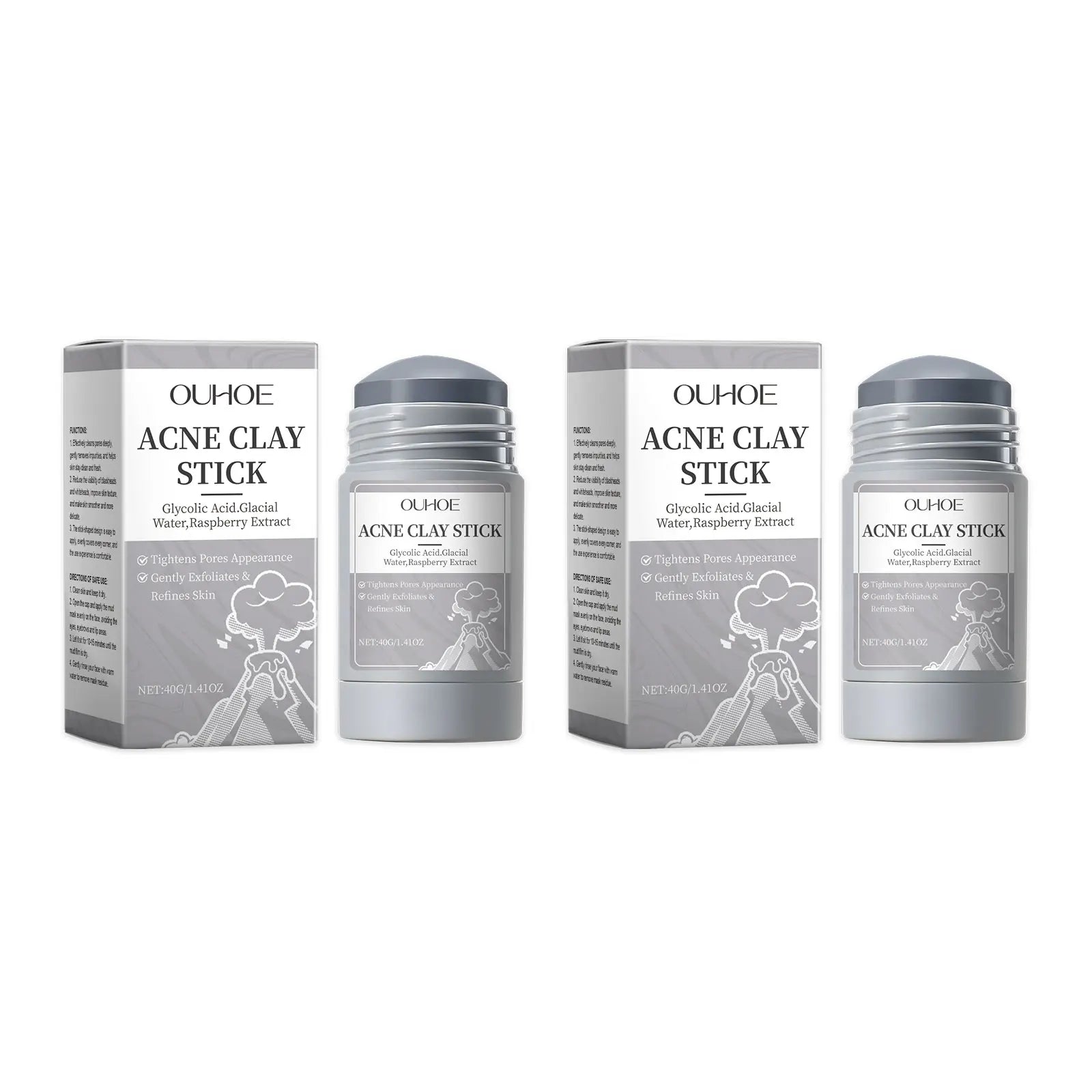 Pore Cleaning Clay Mask Mud Shrinking Pores Moisturizer Hydrating Exfoliating Oil Control Blackhead Pimple Acne Treatment Mask