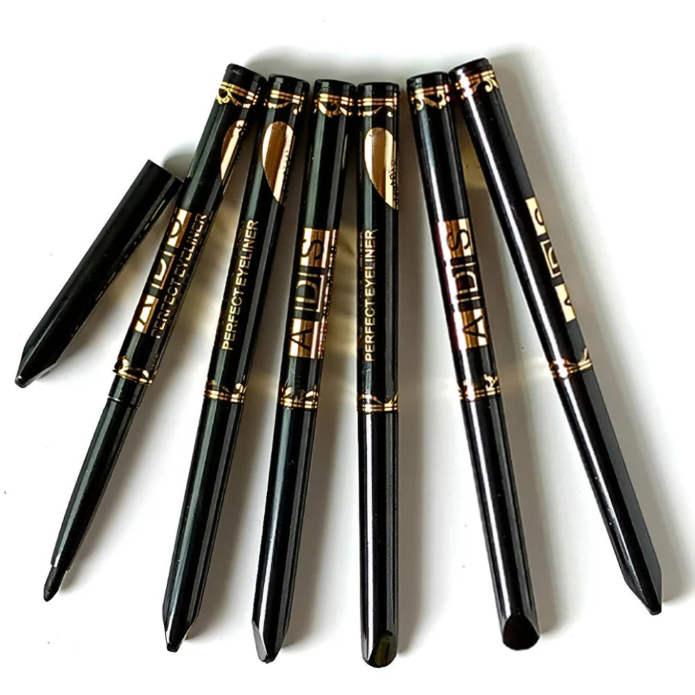 2Pcs Waterproof Black Brown Eyeliner Pencils-Smudge-Proof, Long-Lasting &Beginner-Friendly Smooth High Pigmented Punk Eye Makeup