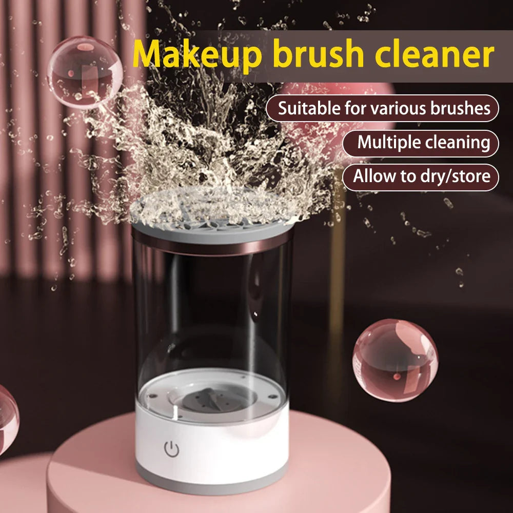 Electric Makeup Brush Cleaner Automatic Makeup Brush Cleaner USB Portable Cosmetic Makeup Brush Washing Machine Rotary Cleaning