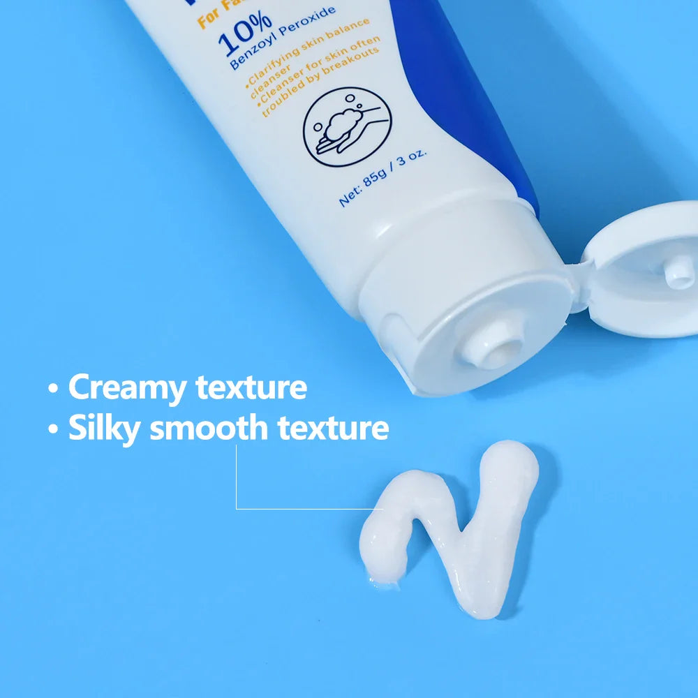 Acne Foaming Wash Deep Cleaning Unclogs Pores Prevents Breakouts for Face & Body Moisturizers Reduces Redness Skin Care