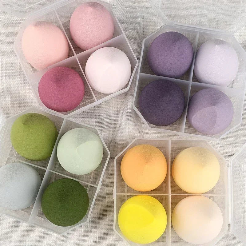 4Pcs Make Up Accessories Beauty Egg Cosmetic Puff Powder Foundation Sponges Puff Women Beauty Tools Makeup Sponge Blender