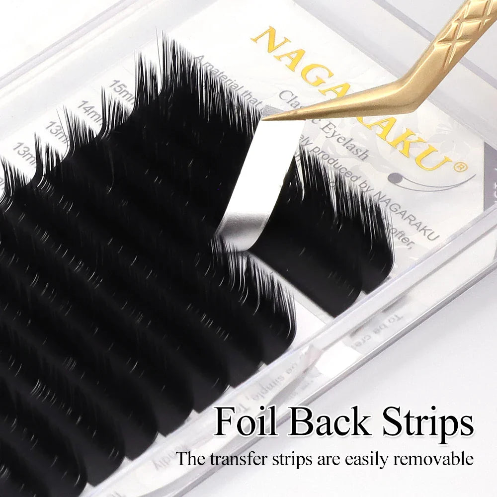 NAGARAKU Eyelash Extensions N M L LB LC LD Curl Mink Eyelash Individual Makeup False Lashes Magnetic Eyelashes