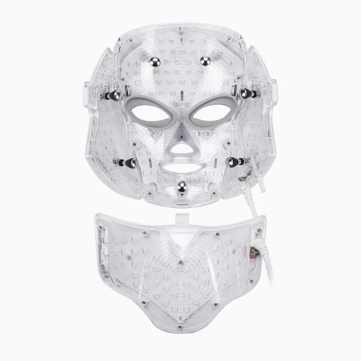 7 Colors LED Facial Mask with Neck LED Light Photon Mask Skin Rejuvenation Anti Acne Beauty Device Face Lifting Firm Massager