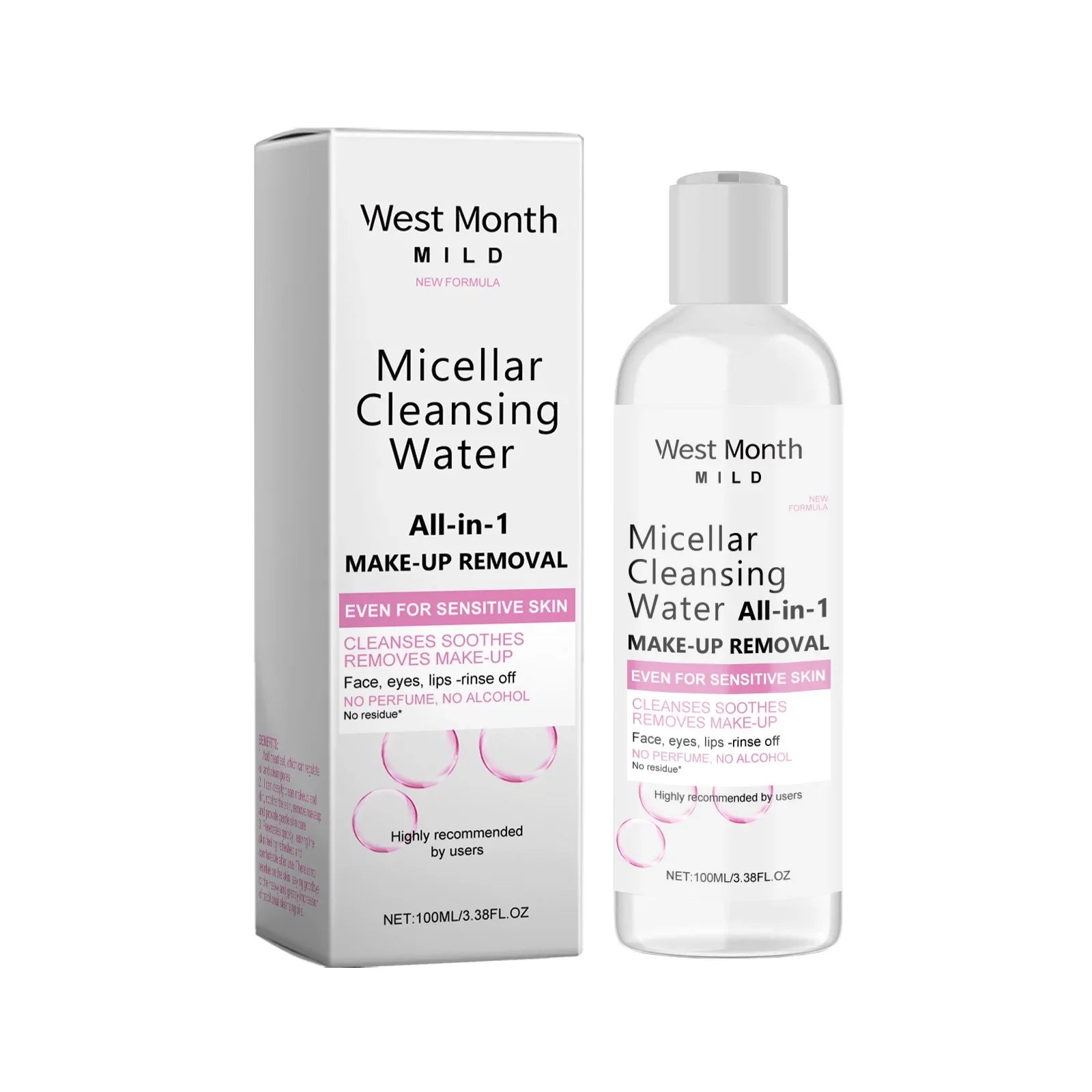 Micellar Water Deep Makeup Remover Cleaning Pores Soft Hydrating Refresh Moisturizing Eyes Lips Facial Cleanser Liquid Skin Care